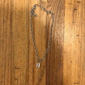 Brandy Melville lock chain necklace